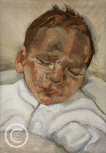 Lucian-Freud-"Fred"-1985-Oil-on-Canvas-17.9cmx12cm