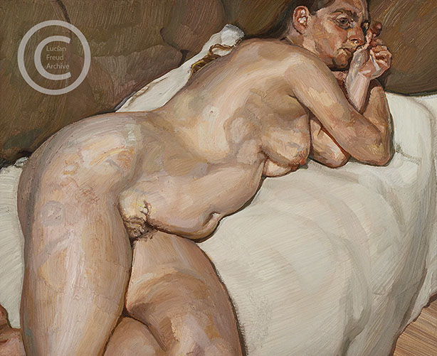 Lucian-Freud-"Naked-Woman-on-a-Sofa"-1984-1985-Oil-on-Canvas-51cmx60cm