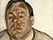 Lucian Freud "A Man" 1965 Oil on Canvas 47cm x 39cm