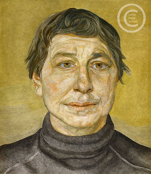 Lucian Freud "A Woman Painter" 1954 Oil on Canvas 40.6cm x 35