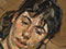Lucian Freud "Bella" 1980 Oil on Canvas 24.1cm x 19cm