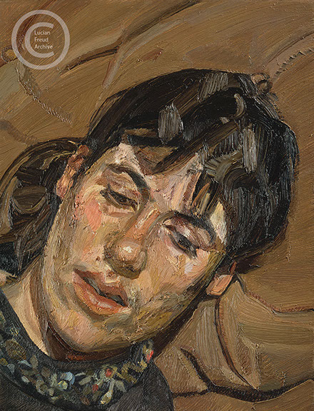 Lucian Freud "Bella" 1980 Oil on Canvas 24.1cm x 19cm