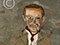 Lucian Freud "Cedric Morris"  1940  Oil on Canvas  30.5cm x 25.4cm    