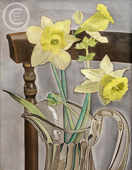 Lucian Freud "Daffodils and Celery"  1946  Oil on Canvas  43.1cm x 33cm