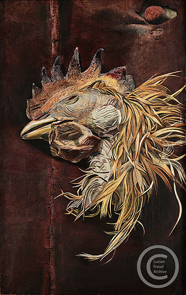 Lucian Freud "Dead Cock’s Head"  1951  Oil on canvas  20cm x 12.7cm