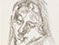 Lucian Freud 'Drawing of Emily' 2000 Charcoal on Paper 41cm x 29.5cm