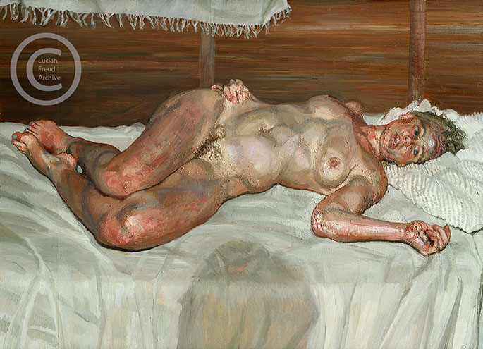 "Flora with Blue Toe Nails" 2000-2001 Oil on Canvas 91.4cmx127cm