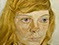 Lucian Freud "Girl in a Green Dress" 1954 Oil on Canvas 33cmx24cm