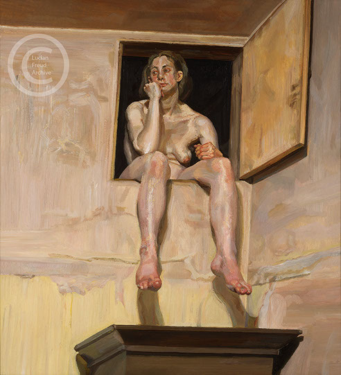"Girl in Attic Doorway" 1995 Oil on Canvas 130.5cmx117.7cm
