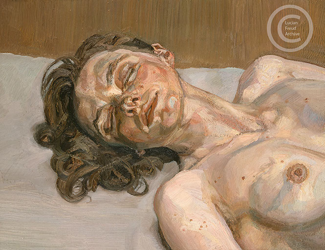 "Girl with Closed Eyes" 1986-1987 Oil on Canvas 45.9cm x 58cm