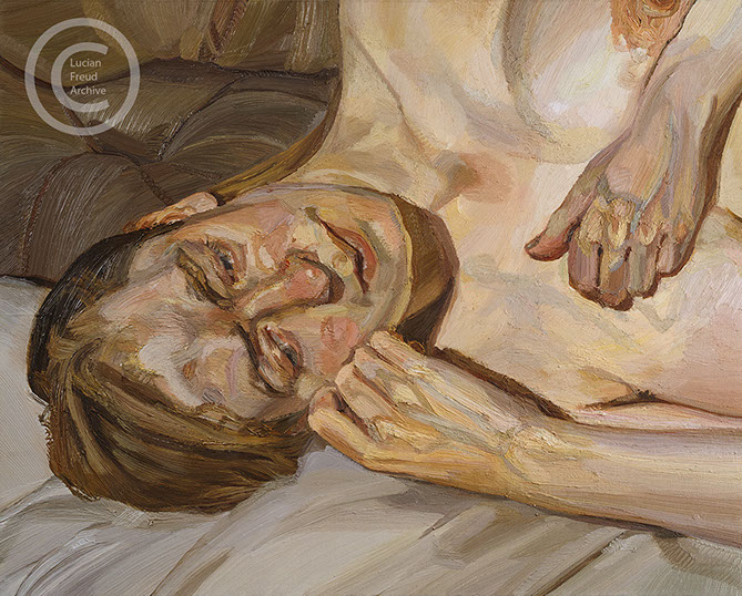 Lucian Freud "Girl with Fair Hair" 1983-1984 Oil on Canvas 51cm x 41cm