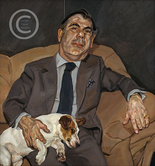 Lucian-Freud-"Guy-and-Speck"-1980-1981-76.2cmx71cm