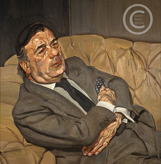 Lucian-Freud-"Guy-Half-Asleep"-1981-1982-Oil-on-Canvas-71.1cmx71cm