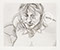 Lucian Freud "Head and Shoulders" 1982 Etching (ed of 20) 24.8cmx29.8cm