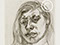 Lucian Freud "Head of a Girl 2" 1982 Etching (ed of 16) 16.2cmx13cm