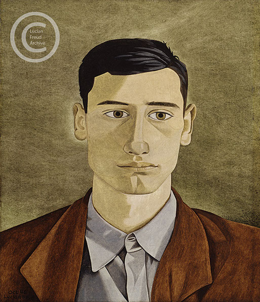 Lucian Freud "Head of a Greek Man"  1946   Oil on Canvas   27.9cm x 24.1cm 