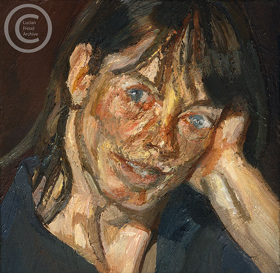  "Head of a Woman" 1992 Oil on Canvas 25.4cmx25.4cm