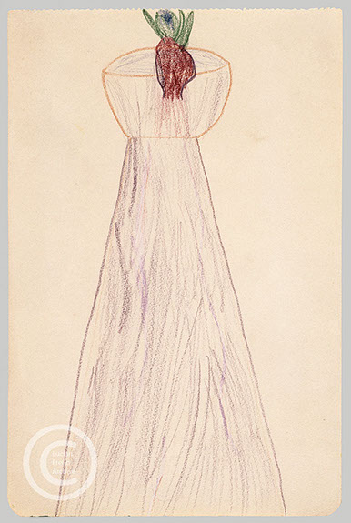 Lucian Freud 'Hyacinth in a Glass Jar' c1930 21.4cmx14cm