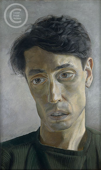 Lucian Freud "John Minton" 1952 Oil on Canvas 40cmx25cm