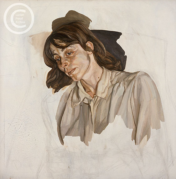 Lucian Freud "Last Portrait" 1974-1975 Oil on Canvas 61cmx61cm
