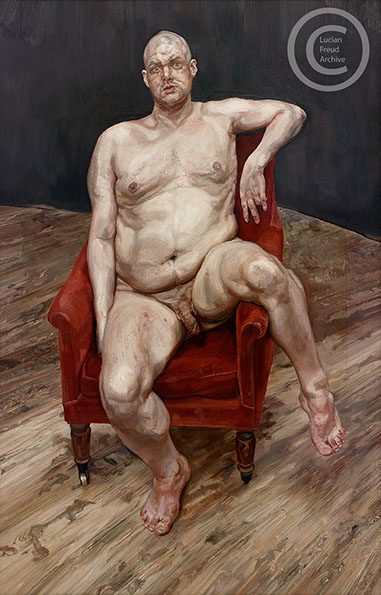 "Leigh Bowery (Seated)" 1990 Oil on Canvas 243.7cmx183cm