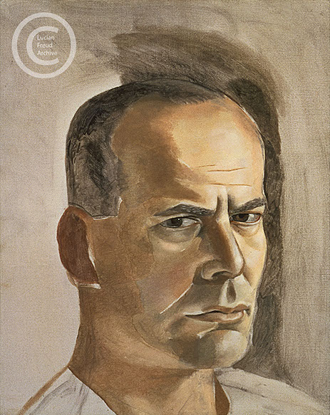 Lucian Freud "Lincoln Kirstein"  1950  Oil on Canvas  50.2cm x 39.5cm       