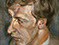 Lucian Freud "Lord Hartington" 1962 Oil on Canvas 25.4cm x 21cm