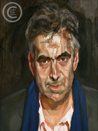 "Man in a Blue Scarf" 2004 Oil on Canvas 66.2cmx51cm