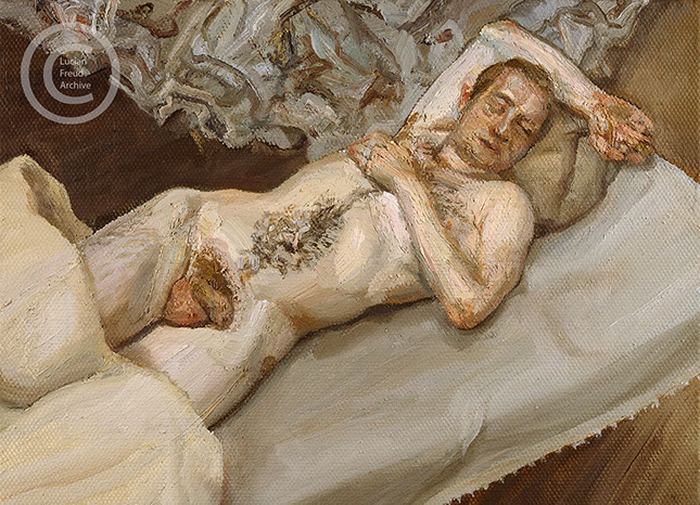  "Man Resting" 1988 Oil on Canvas 24.3cm x 33cm