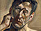 Lucian Freud "Man's Head (Self Portrait) ll 1963 Oil on Canvas 33cm x 24cm 
