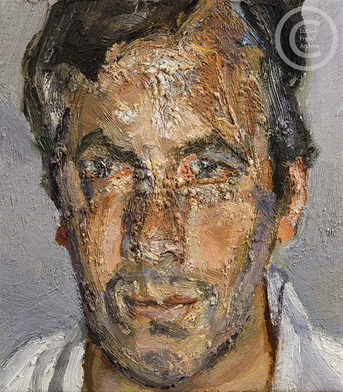 "Mark the Collector" 2008 Oil on Canvas 20.3cmx17.7cm