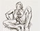 Lucian Freud "Naked Man on a Bed" 1990 Etching (ed of 40) 29.8cmx29.8cm