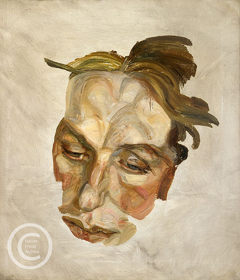 Lucian Freud "Portrait Fragment" 1960 Oil on Canvas 61cm x 53cm