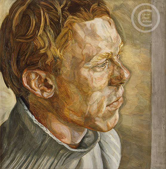 Lucian Freud "Red Haired Man" 1960-1961 Oil on canvas  61cmx61cm