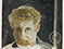 Lucian Freud "Self-Portrait-(Unfinished)" 1952 Oil on Copper 12.8cm x 10