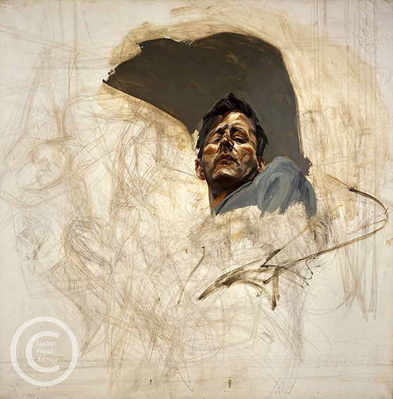 Lucian Freud "Self Portrait Reflection (Fragment)" 1965 Oil on Canvas 101cm x 101cm