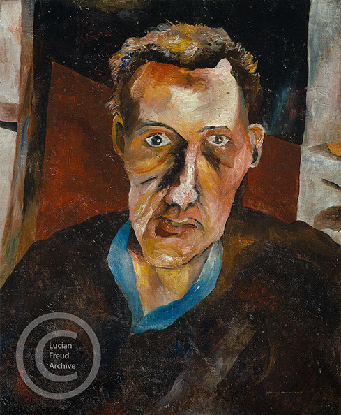 Lucian Freud "Stephen Spender"  1940  Oil on Canvas  61.0cm x 49.5cm