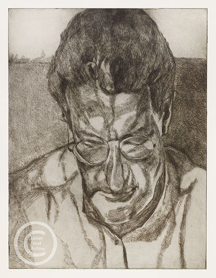 Lucian Freud "The Painter's Doctor" 2005-2006 Etching (ed of 46) 77.5cmx61.5cm