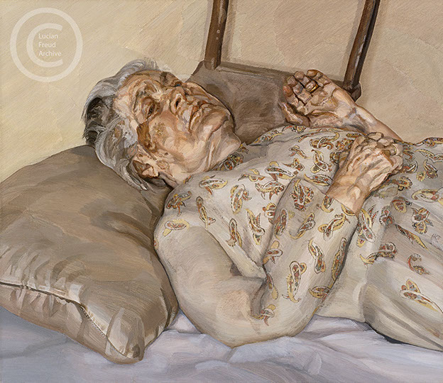 Lucian Freud "The Painter's Mother Resting lll" 1977 Oil on Canvas 59cmx69cm
