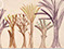 Lucian Freud 'Trees' c1930 Crayon on Paper 11.1cmx16.5cm