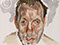 "Unfinished Portrait of David Dawson" 2008 Oil on Canvas 45.7cmx40.6cm