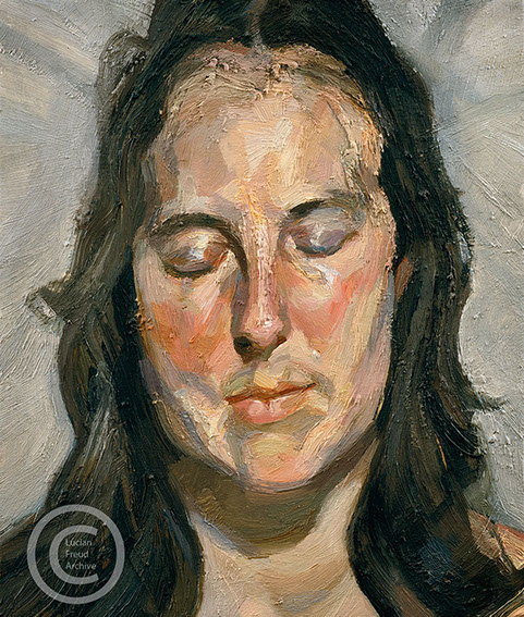 "Woman with Eyes Closed" 2002 Oil on Canvas 30.5cmx25.4cm
